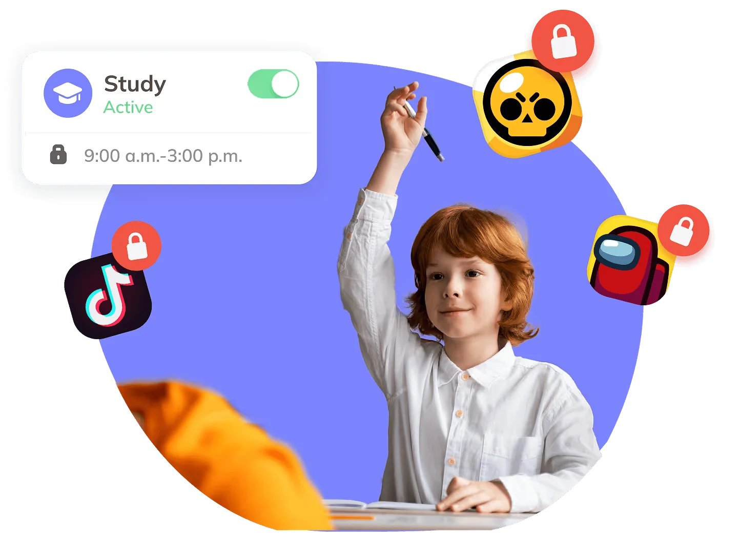 Block distracting apps during study time