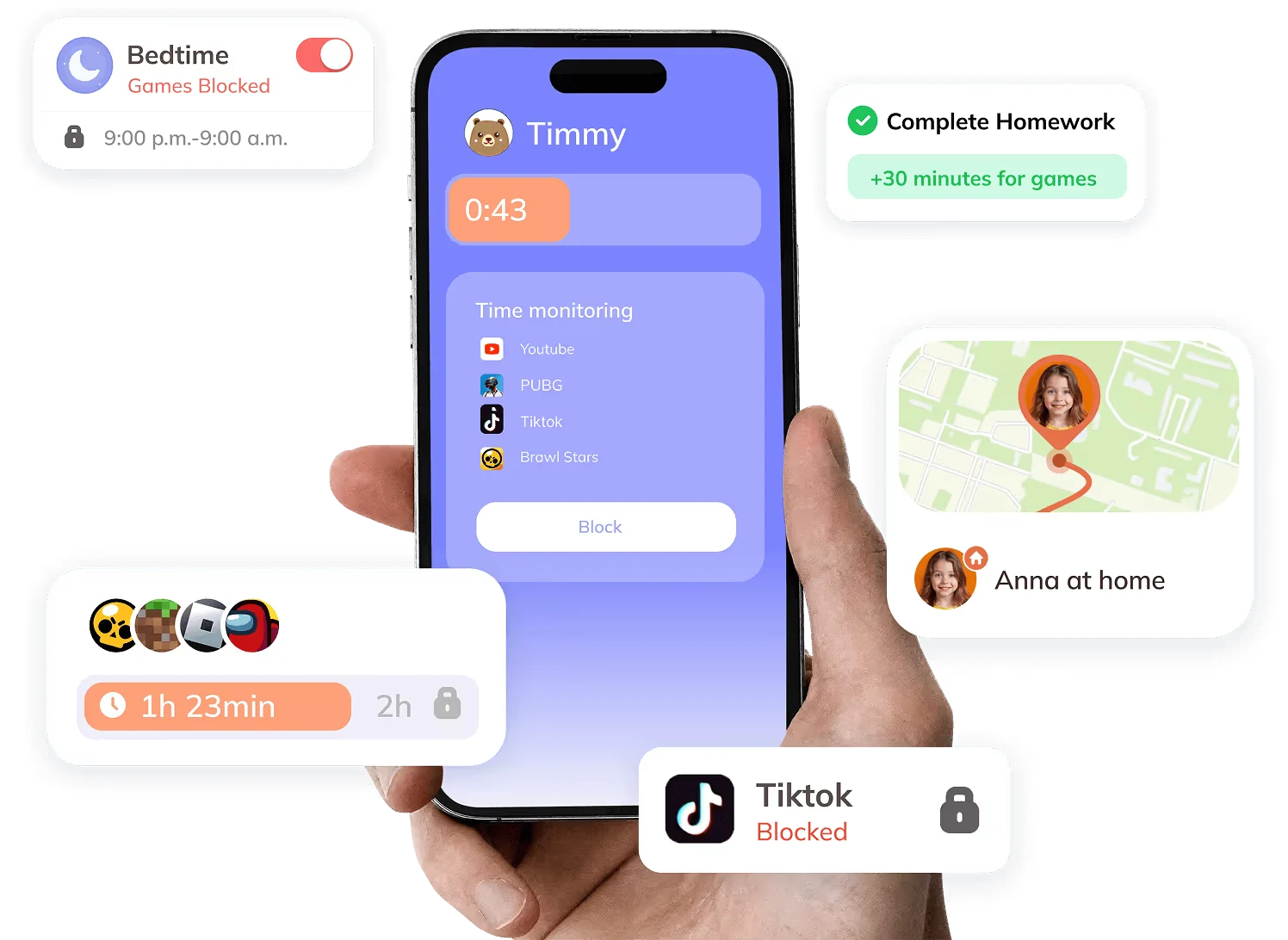 Kidsee parental control app for Android and iPhone